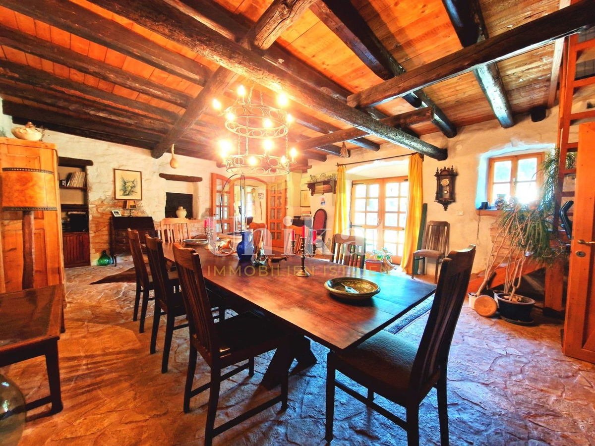 Avtentično posestvo s kamnito hišo in velikim zemljiščem